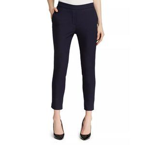 Theory NWT Thaniel Navy Blue Pants 00 Solid Approach Twill Ankle